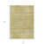 8' X 10' Gold Wheat And Beige Striped Washable Indoor Outdoor Area Rug - 608219313463
