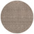 8' Brown And Beige Round Geometric Washable Indoor Outdoor Area Rug Transitional Style - Brown, Beige Color