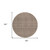 8' Brown And Beige Round Geometric Washable Indoor Outdoor Area Rug Transitional Style - Brown, Beige Color