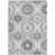 9' X 12' Gray Charcoal And Brown Medallion Washable Indoor Outdoor Area Rug