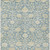 9' X 12' Sky Blue And Beige Floral Washable Indoor Outdoor Area Rug
