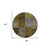 8' Brown Gold And Taupe Round Patchwork Washable Indoor Outdoor Area Rug