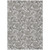 8' X 10' Ivory And Gray Floral Washable Indoor Outdoor Area Rug