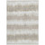 10' X 14' Ivory Beige And Taupe Striped Washable Indoor Outdoor Area Rug