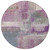 8' Lavender And Purple Round Abstract Washable Indoor Outdoor Area Rug - 880016738179