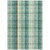 10' X 14' Sage Mint Green And Teal Blue Plaid Washable Indoor Outdoor Area Rug