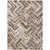8' X 10' Brown Taupe And Tan Geometric Washable Indoor Outdoor Area Rug