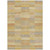 8' X 10' Wheat Beige And Gold Striped Washable Indoor Outdoor Area Rug