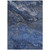 10' X 14' Denim Blue And Sky Blue Abstract Washable Indoor Outdoor Area Rug - Denim Blue, Sky Blue