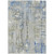 8' X 10' Sky Blue And Gray Abstract Washable Indoor Outdoor Area Rug - 880016692136