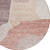 8' Blush Pink And Mauve Round Abstract Washable Indoor Outdoor Area Rug