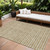 9' X 12' Gold And Beige Geometric Washable Indoor Outdoor Area Rug