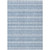 8' X 10' Blue And Denim Blue Southwestern Washable Indoor Outdoor Area Rug