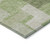 9' X 12' Green Sage And Beige Geometric Washable Indoor Outdoor Area Rug