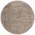 8' Brown And Beige Round Abstract Washable Indoor Outdoor Area Rug - Brown, Beige