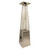 41000 BTU Silver Steel Propane Triangular Pyramid Standing Patio Heater