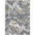 8' X 10' Gray Silver And Charcoal Abstract Washable Indoor Outdoor Area Rug - 608219159177