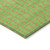 9' X 12' Lime Green And Blue Striped Washable Indoor Outdoor Area Rug