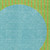 9' X 12' Lime Green And Blue Striped Washable Indoor Outdoor Area Rug