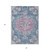 8' X 10' Blue Floral Medallion Washable Indoor Outdoor Area Rug