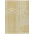 10' X 14' Beige Abstract Washable Indoor Outdoor Area Rug