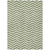 10' X 14' Green And Ivory Chevron Washable Indoor Outdoor Area Rug