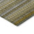 9' X 12' Coffee And Taupe Striped Washable Indoor Outdoor Area Rug