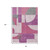 8' X 10' Blush And Mauve Geometric Washable Indoor Outdoor Area Rug