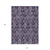 10' X 14' Eggplant Purple And Lavender Damask Washable Indoor Outdoor Area Rug
