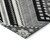 9' X 12' Black Gray And Ivory Tribal Washable Indoor Outdoor Area Rug