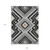 9' X 12' Black Gray And Ivory Tribal Washable Indoor Outdoor Area Rug