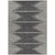10' X 14' Charcoal And Ivory Abstract Washable Indoor Outdoor Area Rug
