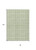 8' X 10' Sage And Ivory Geometric Washable Indoor Outdoor Area Rug - Sage, Ivory