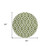 8' Olive Green And Ivory Round Geometric Washable Indoor Outdoor Area Rug - Olive Green, Ivory