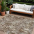10' X 14' Brown Beige And Gray Abstract Washable Indoor Outdoor Area Rug