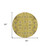 8' Gold Wheat And Gray Round Oriental Washable Indoor Outdoor Area Rug