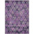 9' X 12' Eggplant Plum And Lavender Aztec Washable Indoor Outdoor Area Rug