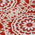 9' X 12' Red Beige And Ivory Floral Medallion Washable Indoor Outdoor Area Rug