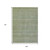 9' X 12' Sage And Ivory Striped Washable Indoor Outdoor Area Rug - 880016434064