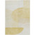 8' X 10' Gold Wheat And Ivory Geometric Washable Indoor Outdoor Area Rug