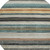 8' Beige Gold And Brown Round Striped Washable Indoor Outdoor Area Rug