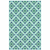 4' X 6' Blue and Green Geometric Stain Resistant Indoor Outdoor Area Rug