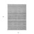 10' X 14' Gray Silver And Charcoal Striped Washable Indoor Outdoor Area Rug