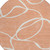 8' Salmon And Ivory Round Abstract Washable Indoor Outdoor Area Rug Transitional Style - Salmon, Ivory Color