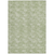 10' X 14' Green And Ivory Geometric Washable Indoor Outdoor Area Rug