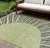 8' X 10' Olive Green And Artichoke Green Abstract Washable Indoor Outdoor Area Rug
