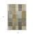 8' X 10' Brown Gold And Taupe Striped Washable Indoor Outdoor Area Rug