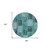 8' Teal Blue Aqua And Charcoal Round Patchwork Washable Indoor Outdoor Area Rug - Teal Blue, Aqua, Charcoal