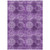 10' X 14' Eggplant Floral Medallion Washable Non Skid Indoor Outdoor Area Rug