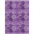 10' X 14' Eggplant Floral Medallion Washable Non Skid Indoor Outdoor Area Rug